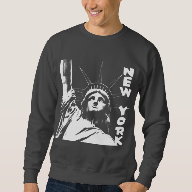 Moletom Lembranças de New York da camisola da estátua da (Frente)
