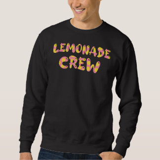 Moletom Lemonade Crew Lemon Lover Floral Verão Rosa Limão