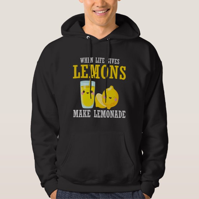Moletom Lemonade Lover Crianças Divertidas Limão Azul (Frente)
