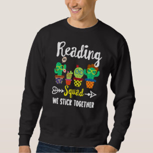 Moletom Lendo Professora Em Leitura Da Equipe De Cactus Da