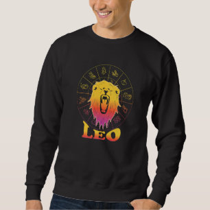 Moletom Leo Zodiac Sinal Fatos Astrologia Gráfica Estética