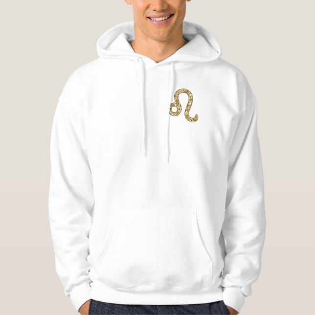 Moletom Leo Zodiac - Tribal Dourado (Frente)
