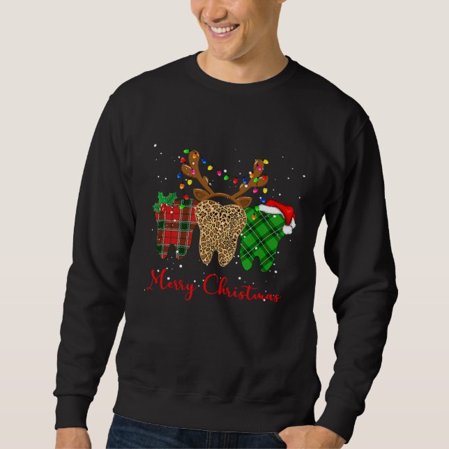 Moletom Leopardo Buffalo Xadrez Dentes de Natal Denti (Frente)
