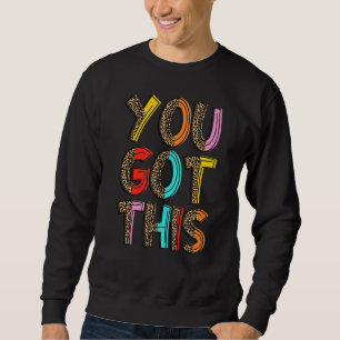 Moletom Leopardo do Dia de Teste Motivacional Para Profess