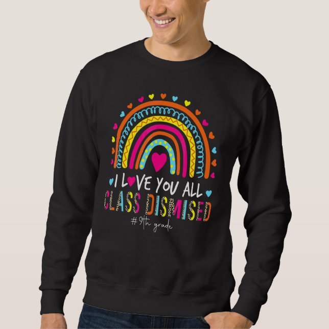 Moletom Leopardo Rainbow I Love You Class Dispensado 9º Gr (Frente)