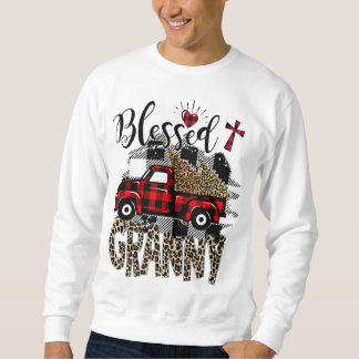 Moletom Leopardo Vermelho abençoou a vovó melhor presente 