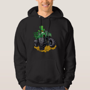 Moletom Leprechaun Monster Truck Shamrock Rua Patrick Day 
