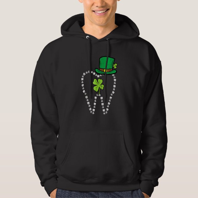 Moletom Leprechaun Tooth Shamrock Rua Patrick Day Dentist  (Frente)