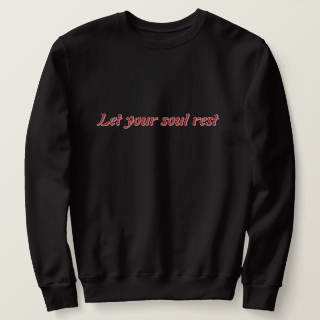 Moletom ✨ Let Your Soul Rest Aesthetic Hoodie – Calm Spiri (Frente do Design)