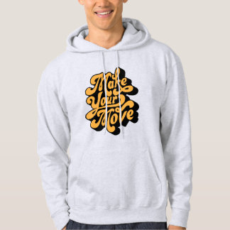 Moletom Letra 3D citando Hoodie design, faça sua jogada