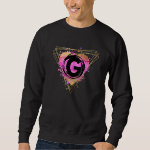 Moletom Letra G Monograma Inicial Personalizada Deco Cute