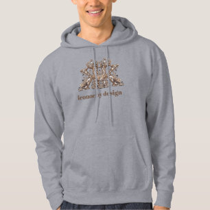 Moletom Letra K Bege Cristal Design Luxo