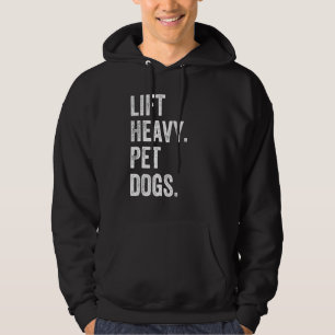 Moletom Levantar Cachorros Pesados Engraçado Treino de Aca