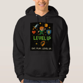 Moletom Level Up Gamer Men’s Hoodie – Retro Pixel Style