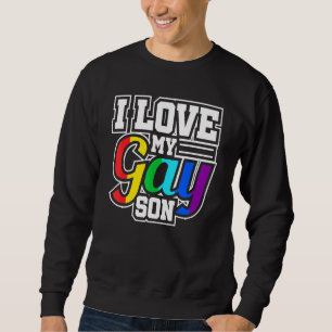 Moletom Lgbb Orgulho gay Lésbica Eu Amo Meu Filho Gay