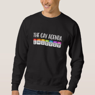 Moletom LGBT A Gay da Agenda Lésbica Transgênero Bissexual