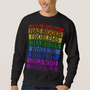 Moletom Lgbt De orgulho gay Mês O Mundo Tem Problemas Maio