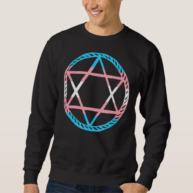 Moletom Lgbt Pentagram Gótico Transgênero (Frente)