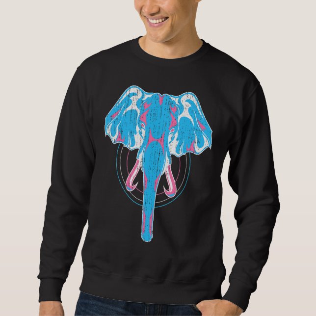 Moletom Lgbt Sinalizador Transsexual Elefante Pride Trans  (Frente)