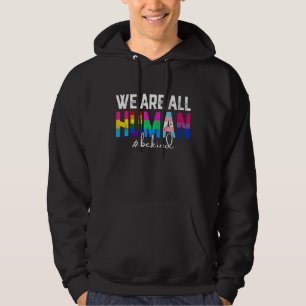 Moletom Lgbtq Flag Orgulho gay Mês Somos Humanos Lgbt Rain