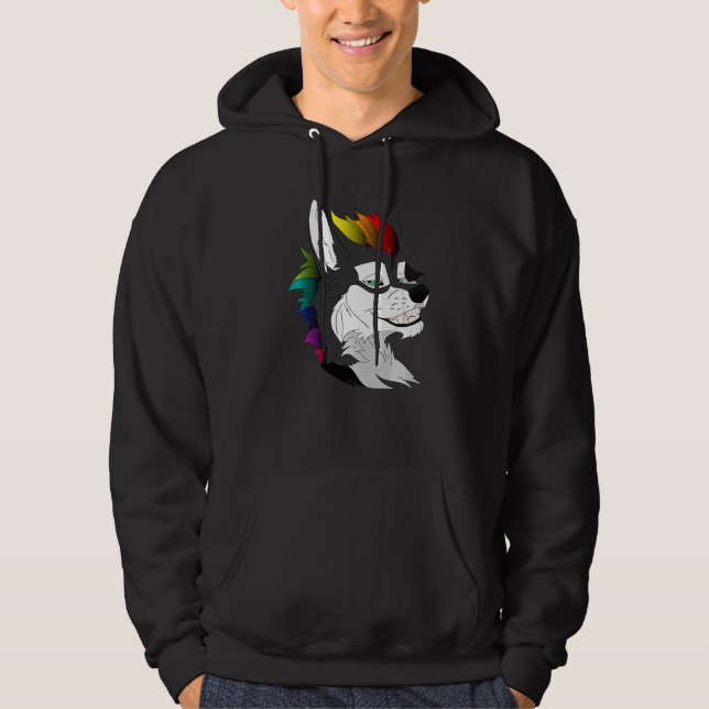 Moletom Lgbtq Pride Cão Furado Fandom Fursuy Cosplay (Frente)