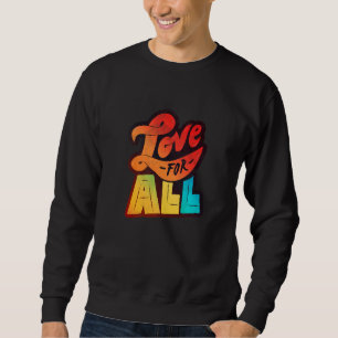 Moletom Lgbtq+ Suporte a Amor para Todos Os Halftons Editi