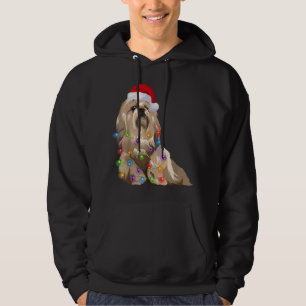Moletom Lhasa Apso Natal Luz Xmas Cachorro Papais noeis H