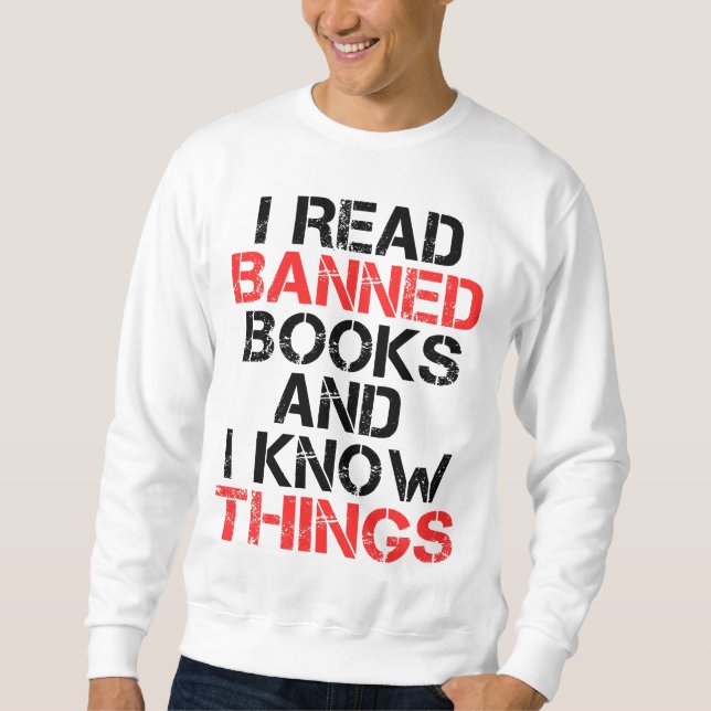 Moletom Li Livros Banidos E Sei Coisas (Frente)