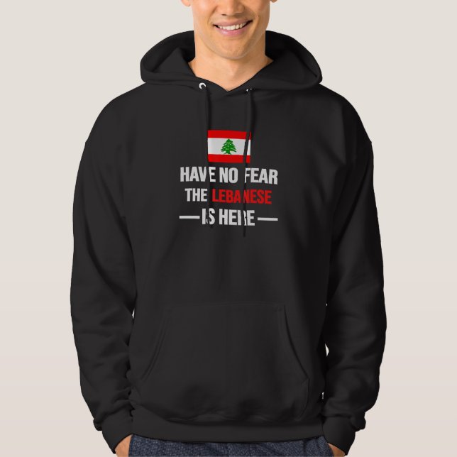 Moletom Libaneses Estão Aqui No Líbano Unisex M (Frente)
