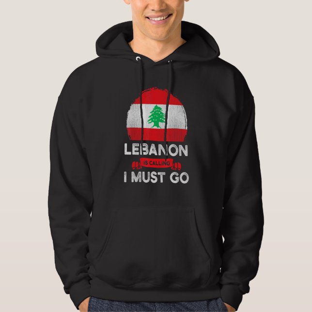 Moletom Líbano Está Chamando Eu Devo Ir Raízes do Patrimôn (Frente)