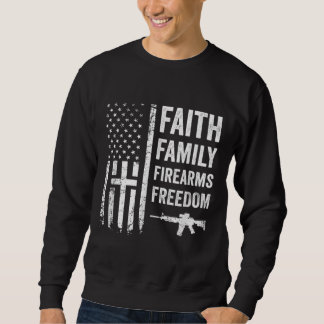 Moletom Liberdade e Armas de Fogo da Família Fé - Pro God 
