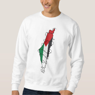 Moletom Liberdade Palestina Barbed Wire Mapa da Liberdade