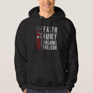 Moletom Liberdade para a Família Fé - Pro God Guns Usa F