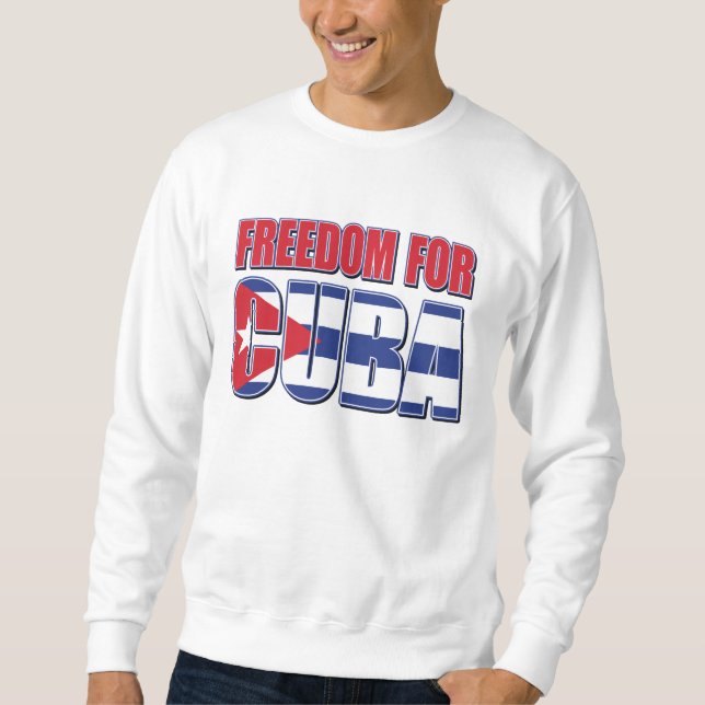 Moletom Liberdade Para Cuba (Frente)