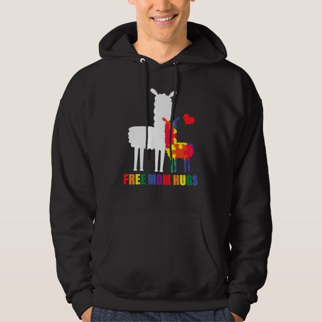 Moletom Liberte a Mãe Grande Consciência Autismo Llama Que (Frente)