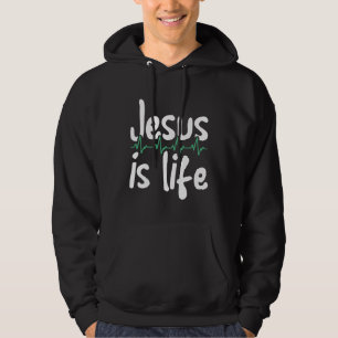 Moletom Lição da Bíblia Jesus é Vida Fé Cristã Religiosa