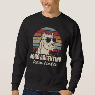 Moletom Líder da Equipe de Dogo Argentino Legal Cachorro Ó