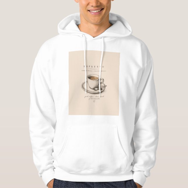 Moletom Life Begins After Espresso | Vintage Coffee Lover  (Frente)