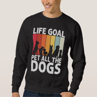 Moletom Life Goal Pet All the Dogs Dog Retro