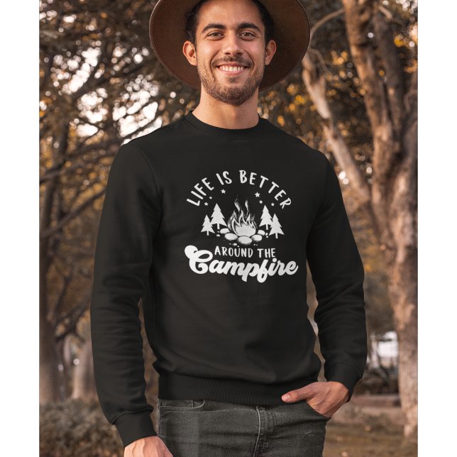 Moletom Life is Better Around the Campfire Funny Camping (Criador carregado)
