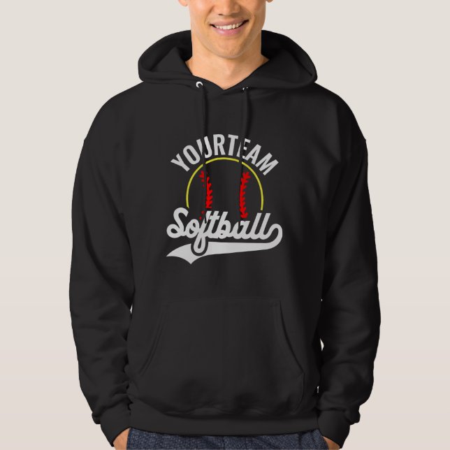 Moletom Liga Personalizada do ADD do Jogador do Softball T (Frente)