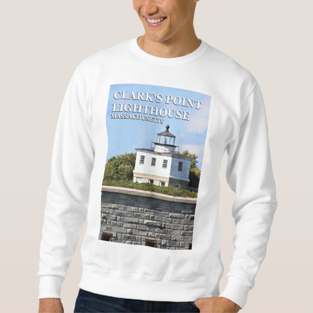 Moletom Lighthouse de Clark, Massachusetts Sweatshirt (Frente)