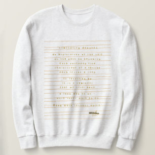 Moletom Liminality Sweatshirt da Poeta Adiela Akoo