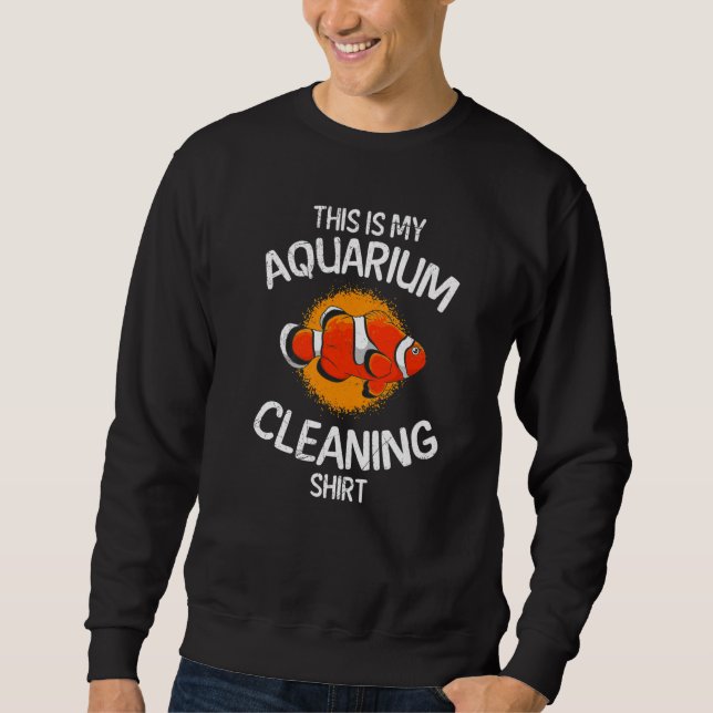 Moletom Limpeza de Aquário  Aquarista (Frente)
