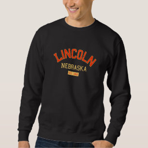 Moletom Lincoln Nebraska 1856 Vintage Ne Retro Lincolnite