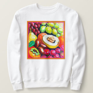 Moletom Linda Mistura de Pintura de Fruta de Uvas. Comprar