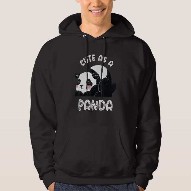 Moletom Lindo Como Um Panda Selvagem Bambu (Frente)