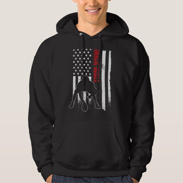 Moletom Lineman Brick Wall jogador de futebol americano UF (Frente)