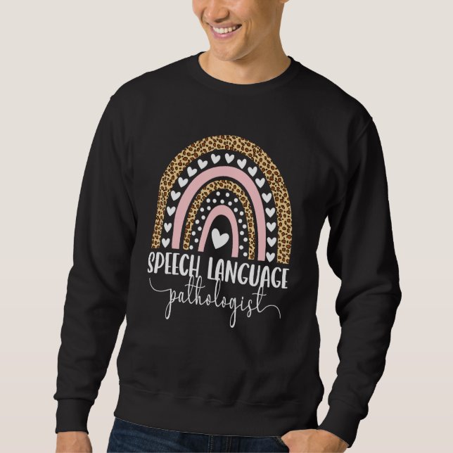 Moletom Língua falante Patologista Rainbow Speech Therapy (Frente)