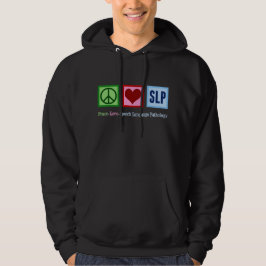 Moletom Linguagem de fala Patologia Paz Amor SLP